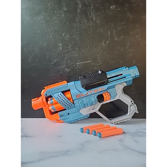 NERF Elite 2.0 E9485 Commander RD-6 Blaster, USED - Picture 1 of 10